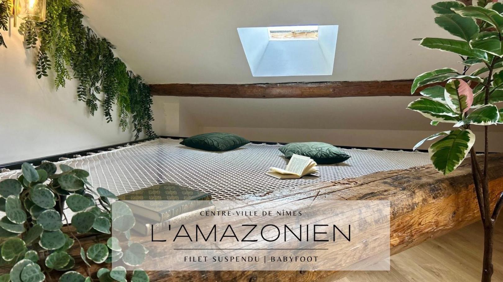 L'Amazonien - Baby-Foot Et Filet De Detente ! Nimes Luaran gambar